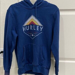Hurley Blue Lightweight Jacket with Graphic Design